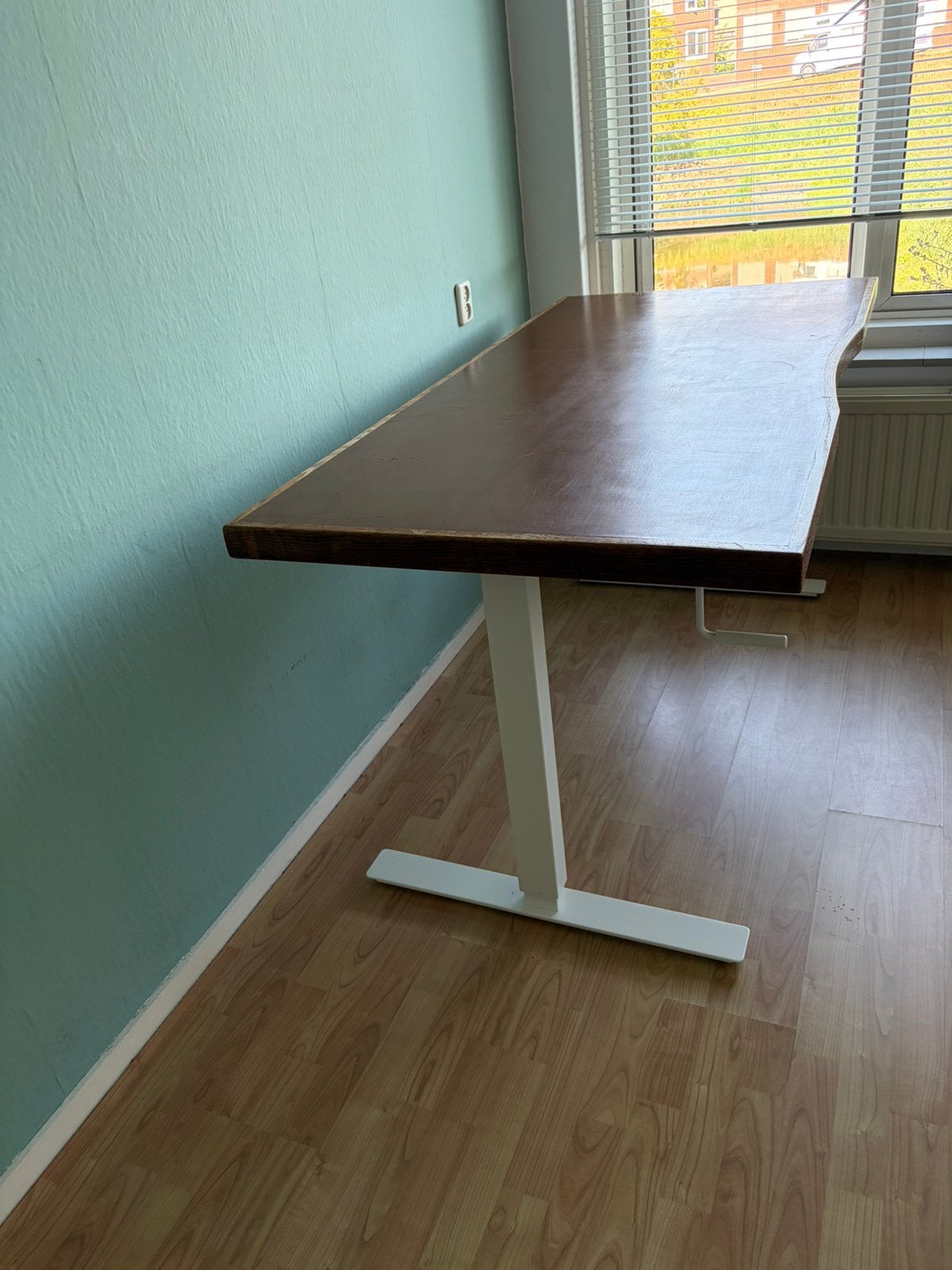 Gratis! Bureaublad van oud bureau uit phillips fabriek, Ophalen, Overige typen, 160 cm, Gebruikt