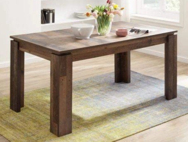 Uitschuifbare eettafel, Ophalen, Gebruikt, 50 tot 100 cm, 150 tot 200 cm
