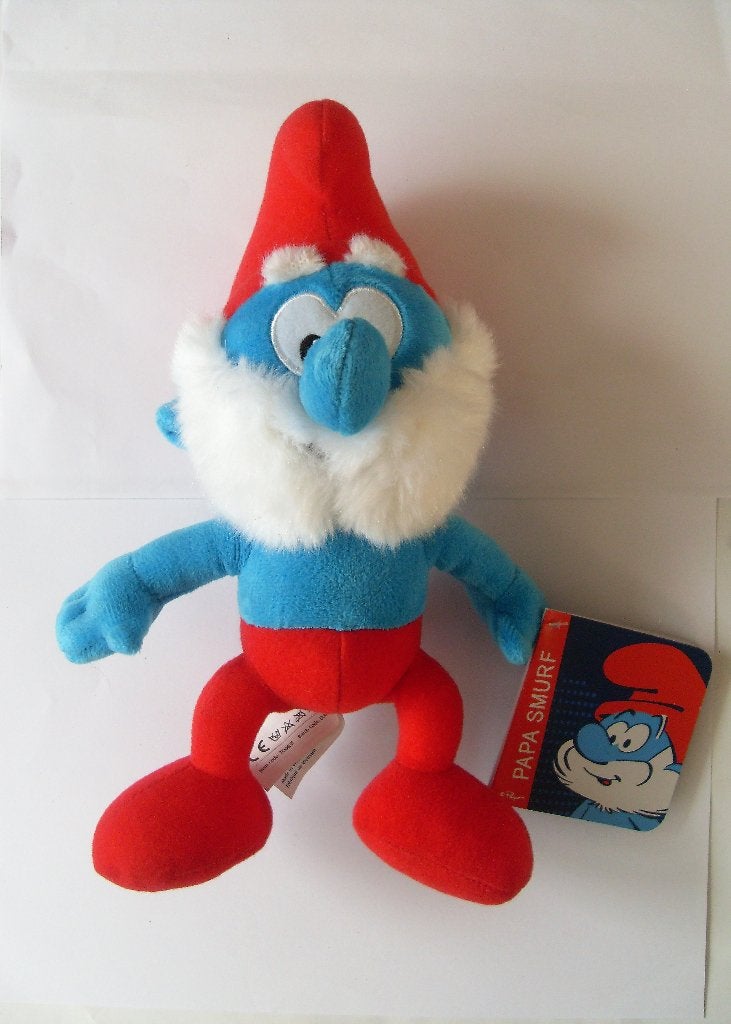 De Smurfen Knuffel 2016 Grote Smurf The Smurfs, Ophalen of Verzenden, Zo goed als nieuw, Grote Smurf, Poppetje, Figuurtje of Knuffel