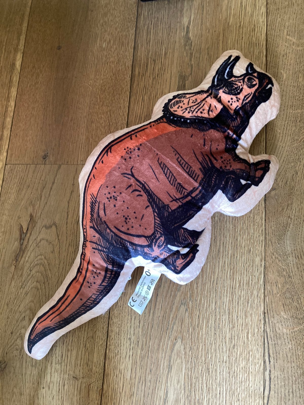 Freek knuffel triceratops pluche skelet dino dinosaurus, Ophalen of Verzenden, Nieuw, Dinosaurus, Middelgroot (20 tot 80 cm)