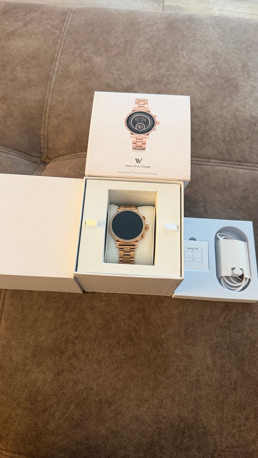 Michael Kors Access Gen 4 Sofie Smartwatch Roségoud, Hartslag, Ophalen of Verzenden, Zo goed als nieuw, Roze