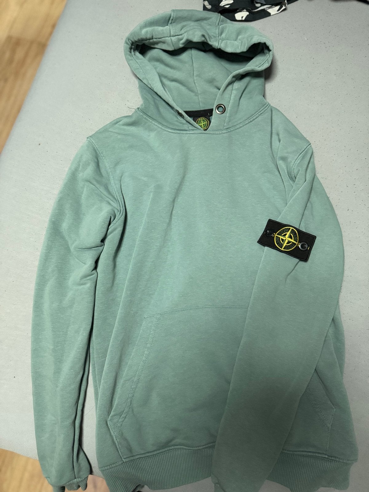 Stone Island hoodie - Groen/Blauw, Ophalen, Gedragen, Maat 48/50 (M), Groen