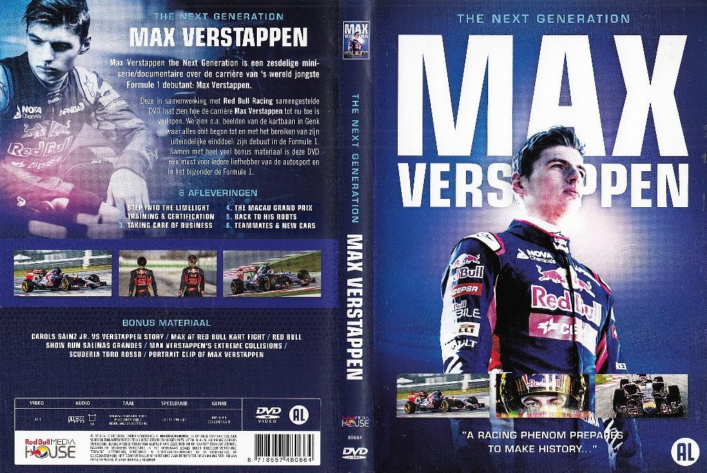 DVD- 2016 - Max Verstappen - The Next Generation, Alle leeftijden, Ophalen of Verzenden, Zo goed als nieuw, Documentaire