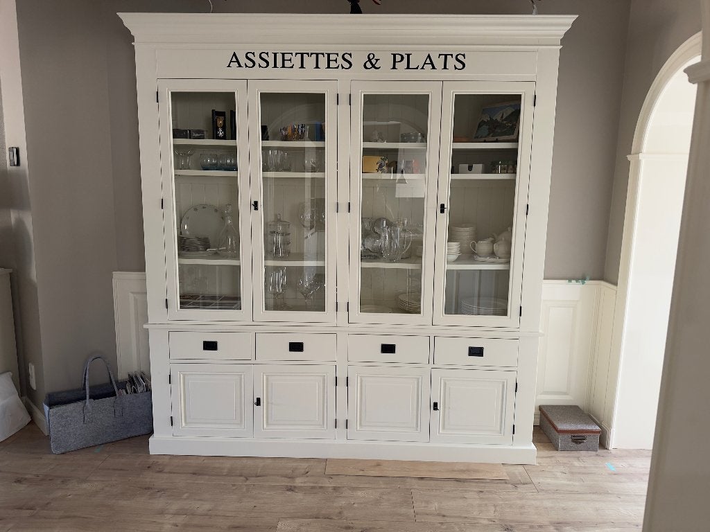 Buffetkast wit - Valance, Huis en Inrichting, Ophalen, 200 cm of meer, Landelijk, romantisch, Met lade(s)