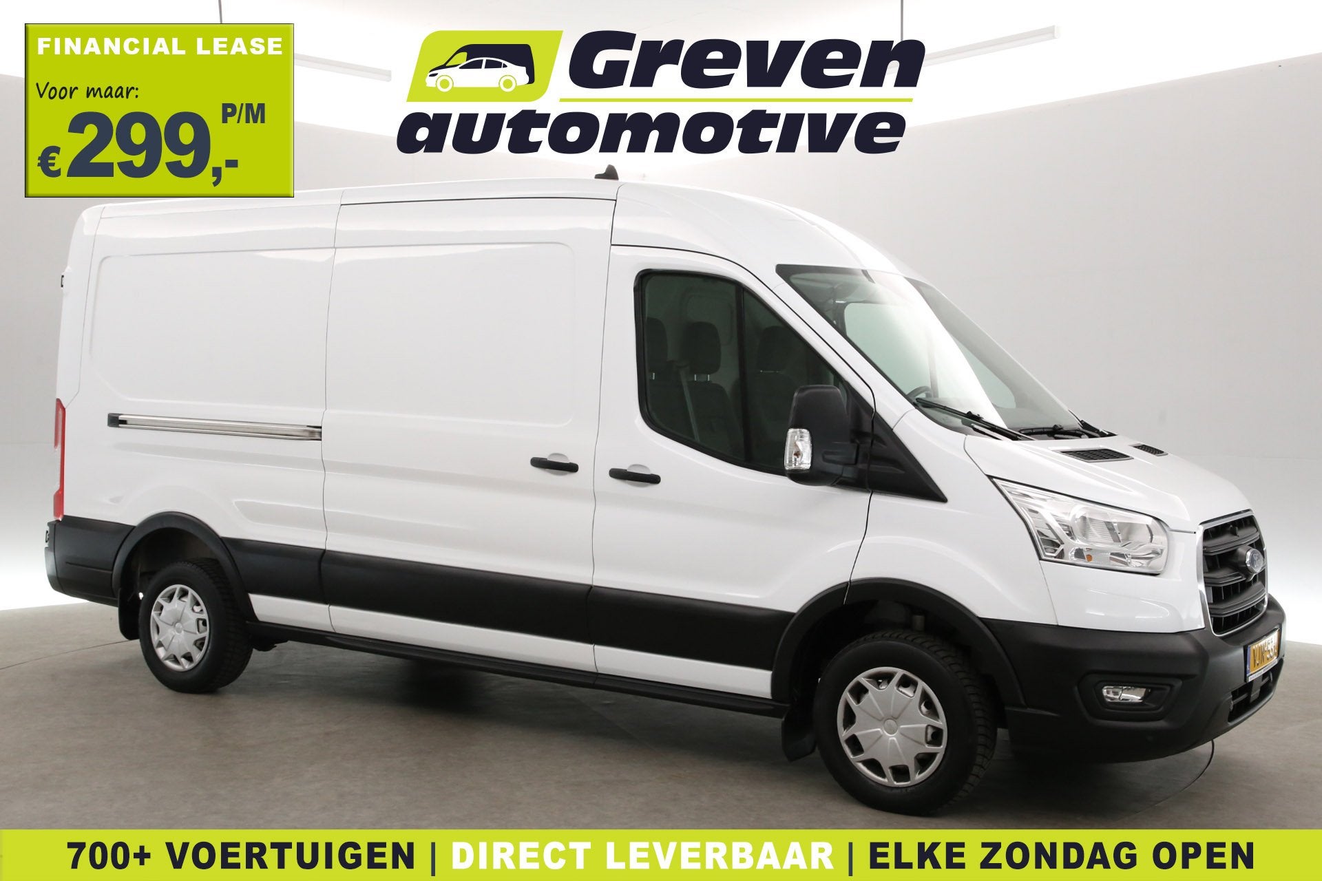 Ford Transit 2.0 TDCI L3H2 | Airco | Cruise | 3 Zits | *Trek, Stof, Euro 6, 4 cilinders, 2450 kg