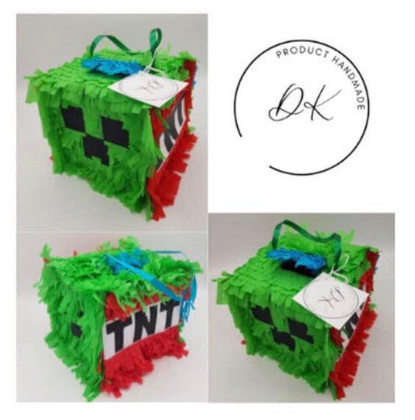 Minecraft Creeper TNT Piñata 16cm cado gift box game gaming, P, P, P, Nieuw