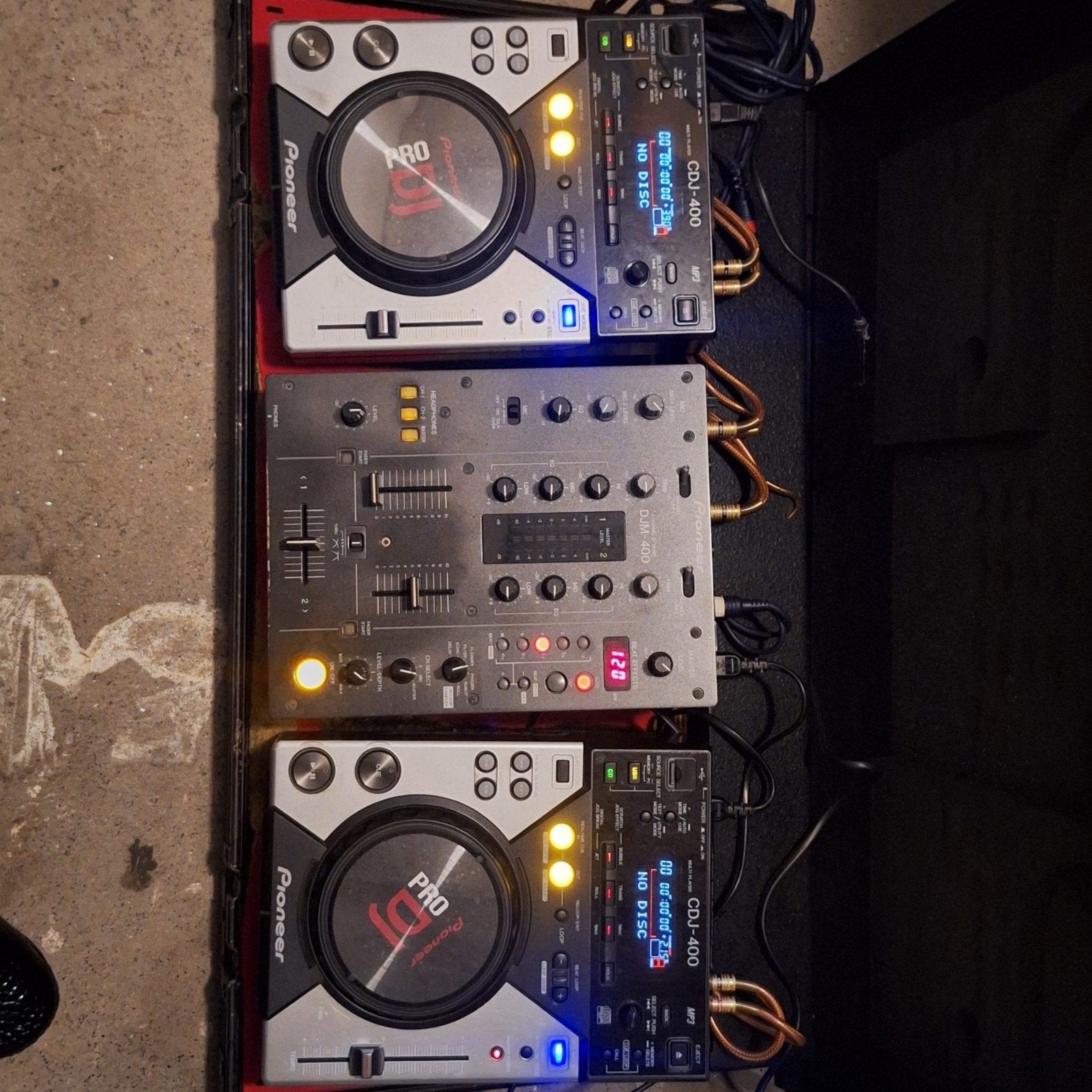 Pioneer CDJ-400 DJ-set met Numark M6 USB mixer, Ophalen of Verzenden, Gebruikt, Dj-set, Pioneer
