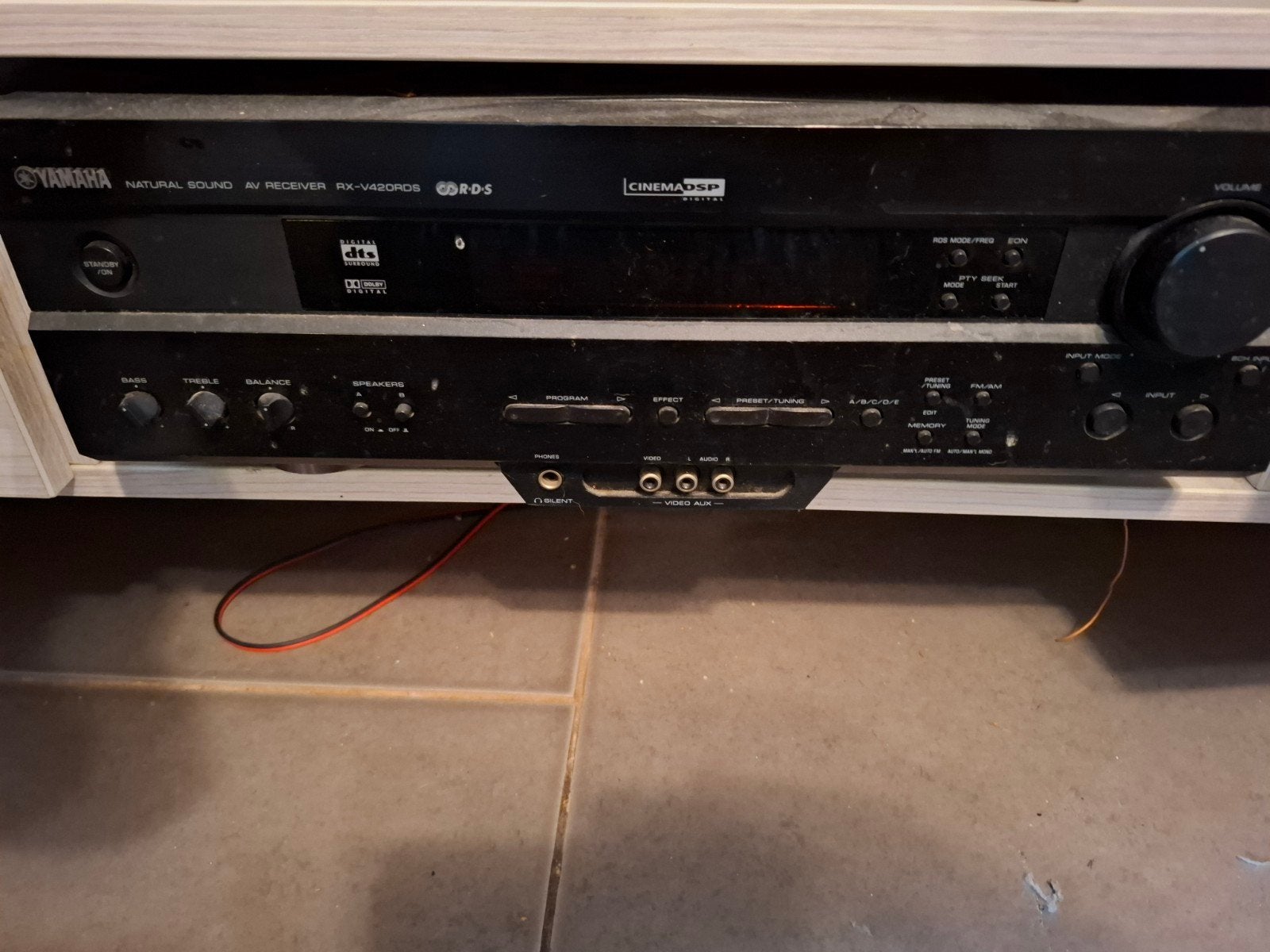 Yamaha Natural Sound AV Receiver RX-V430RDS, Yamaha, Ophalen of Verzenden, 60 tot 120 watt, Gebruikt