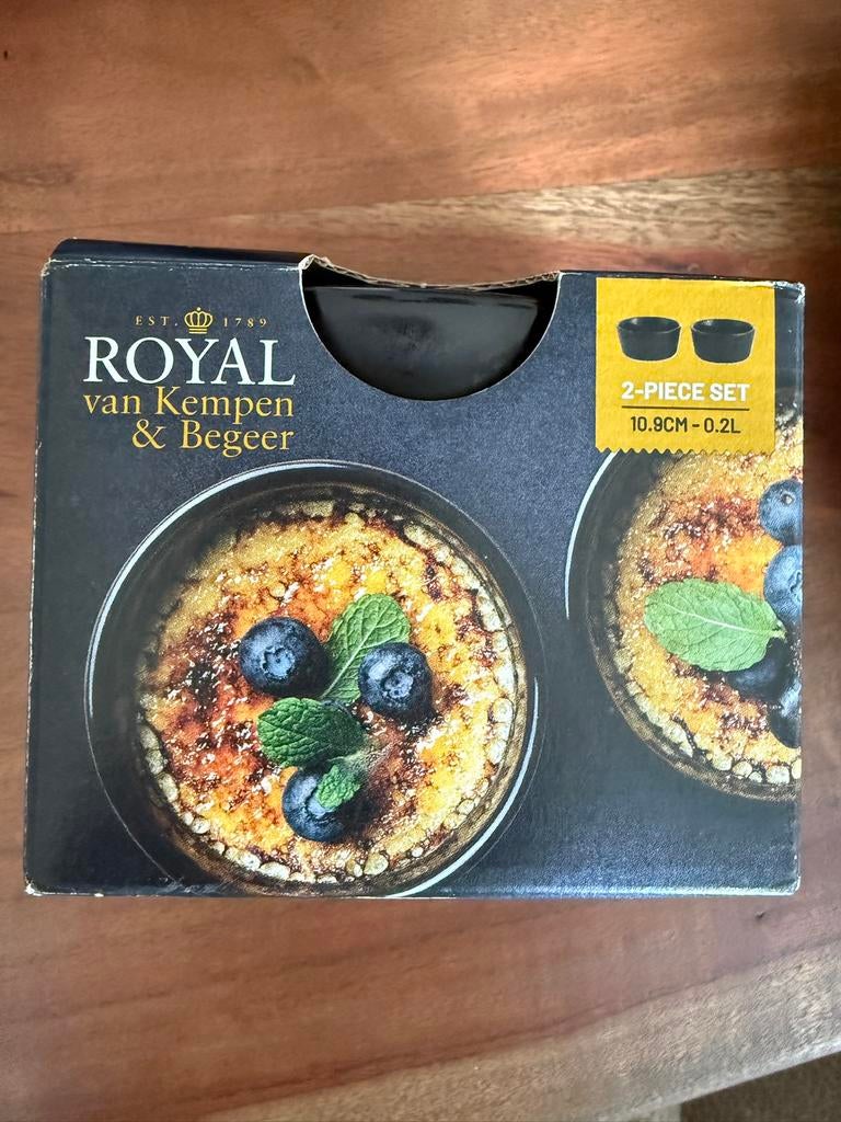 Royal Kempen & Begeer Ramekins, Ramequins 1 set van 2 kommen, Huis en Inrichting, Keuken | Servies, Ophalen, Nieuw, Schaal of Schalen