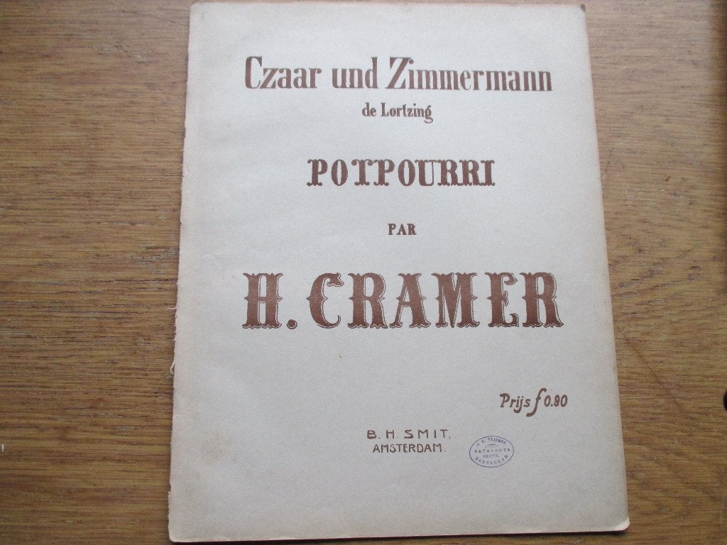 Czaar en Zimmermann Potpourri - H. Cramer piano, Gebruikt, Klassiek, Ophalen of Verzenden, Thema