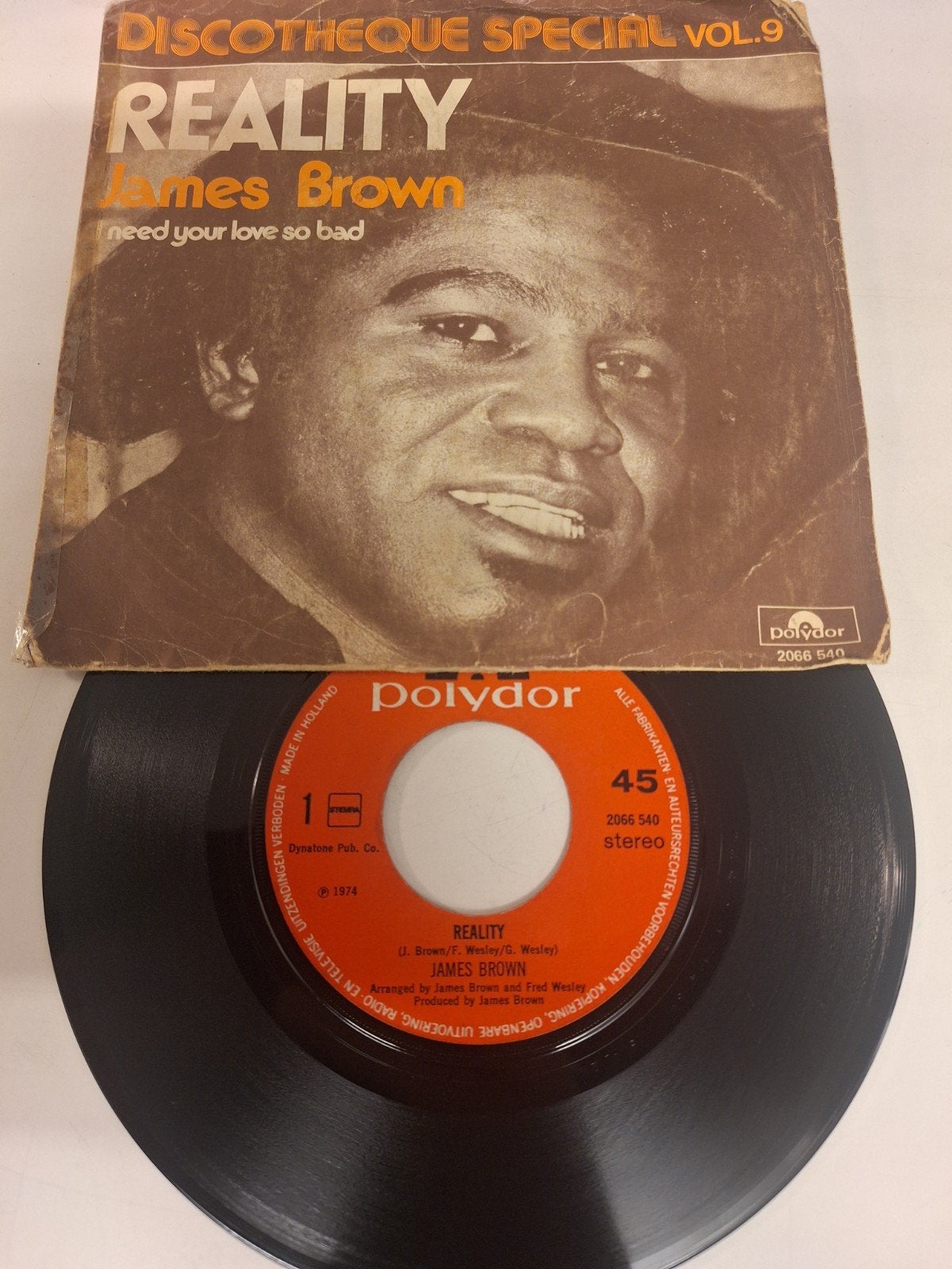 James Brown - Reality, 1974., Fotohoes, Verzenden, 7 inch