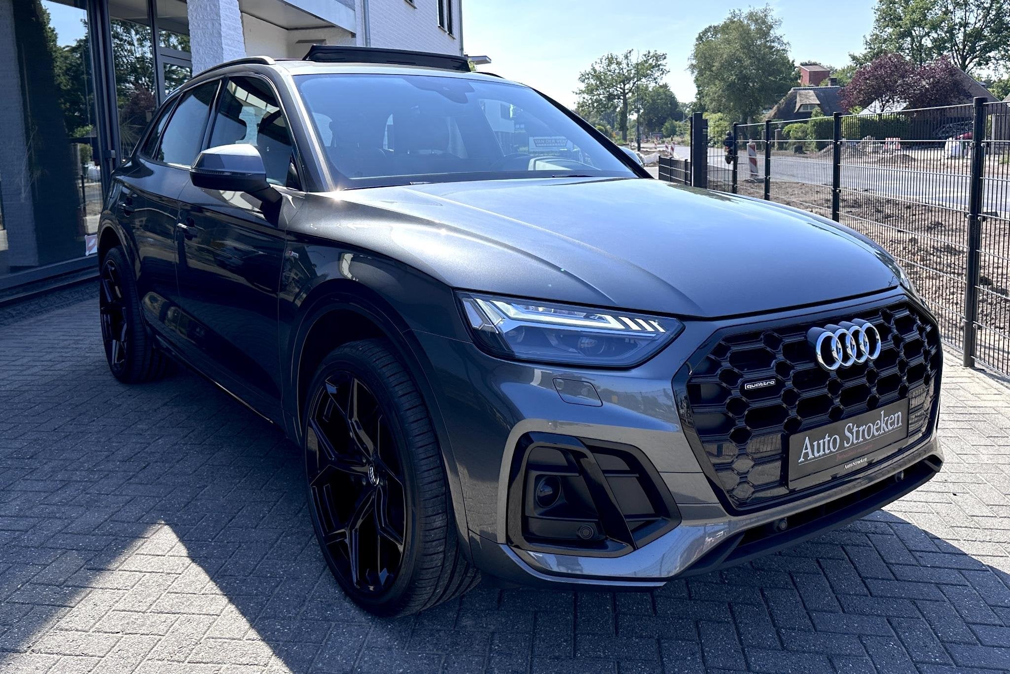 Audi Q5 55 TFSIe S-Line Pano RS Leder Massage HuD Matrix, Auto's, Audi, Automaat, 14 kWh, Gebruikt, 4 cilinders