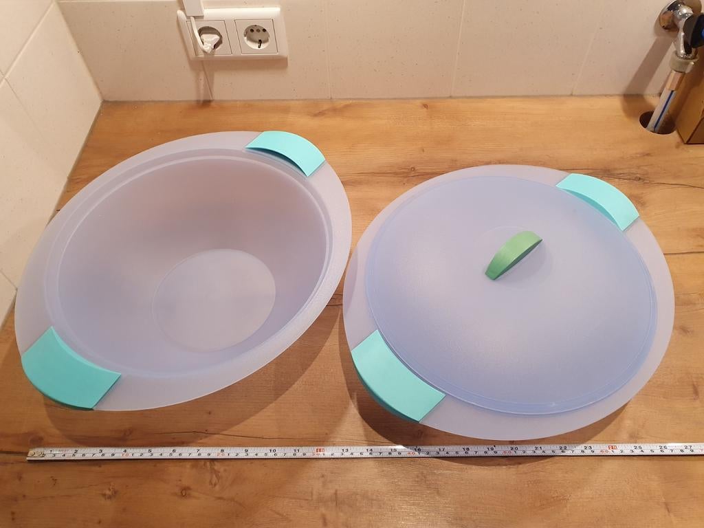 Set van 2 grote serveerschalen Tupperware, Huis en Inrichting, Keuken | Tupperware, Zo goed als nieuw, Schaal, Ophalen of Verzenden