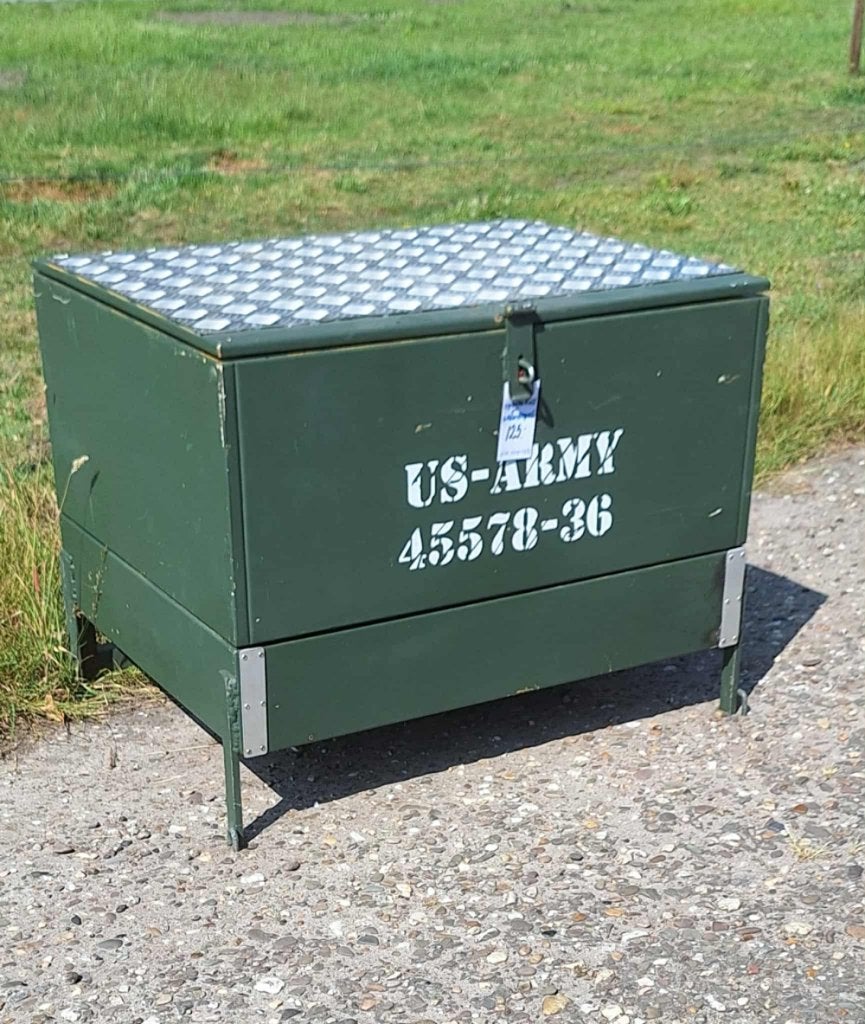 Stoere opbergkist, legerkist super tof ook als salontafel., Ophalen, 50 – 75, Gebruikt, 50 tot 100 cm