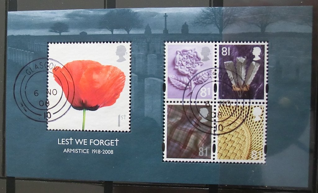 Lest we forget blok, gest, Ophalen of Verzenden