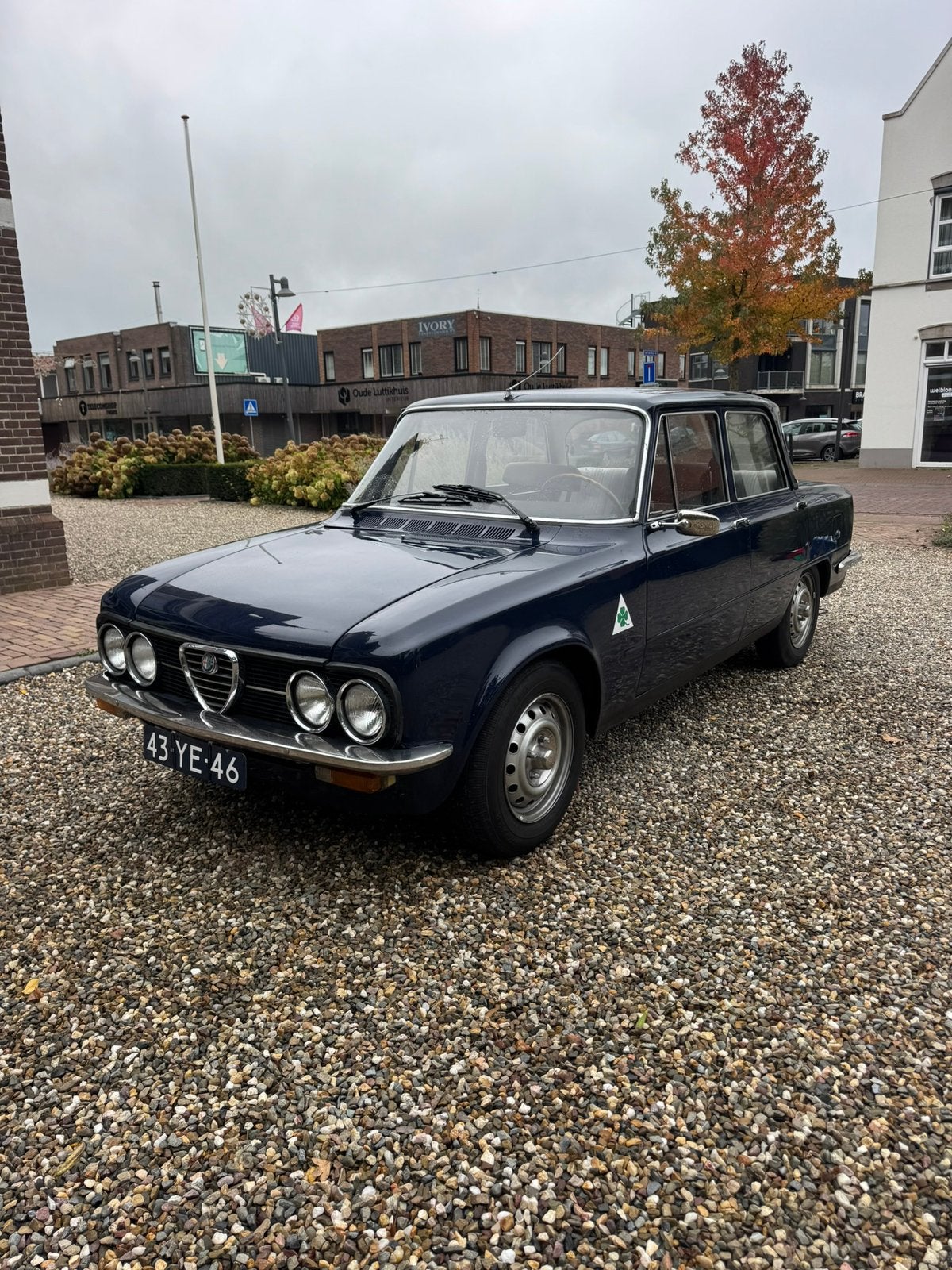 Alfa Romeo Giulia 1600 Super Nuova 1977, roestvrij, 5-bak, Auto's, Achterwielaandrijving, Beige, Blauw, Leder en Stof