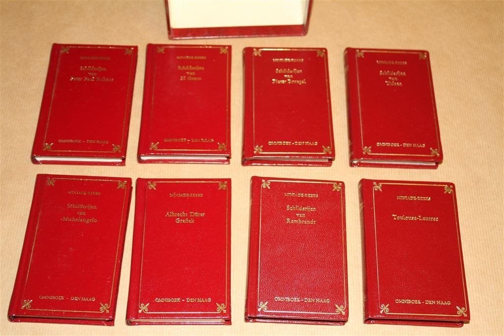 Miniade-reeks. Complete set in 8 delen. Vinci, Gogh..., Ophalen of Verzenden, Zo goed als nieuw