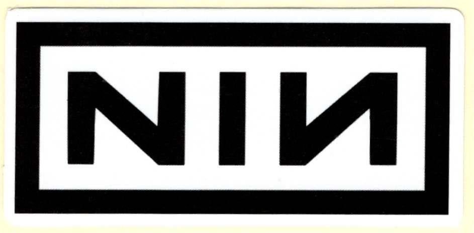 Nine Inch Nails sticker, Verzenden, Nieuw, Foto of Kaart