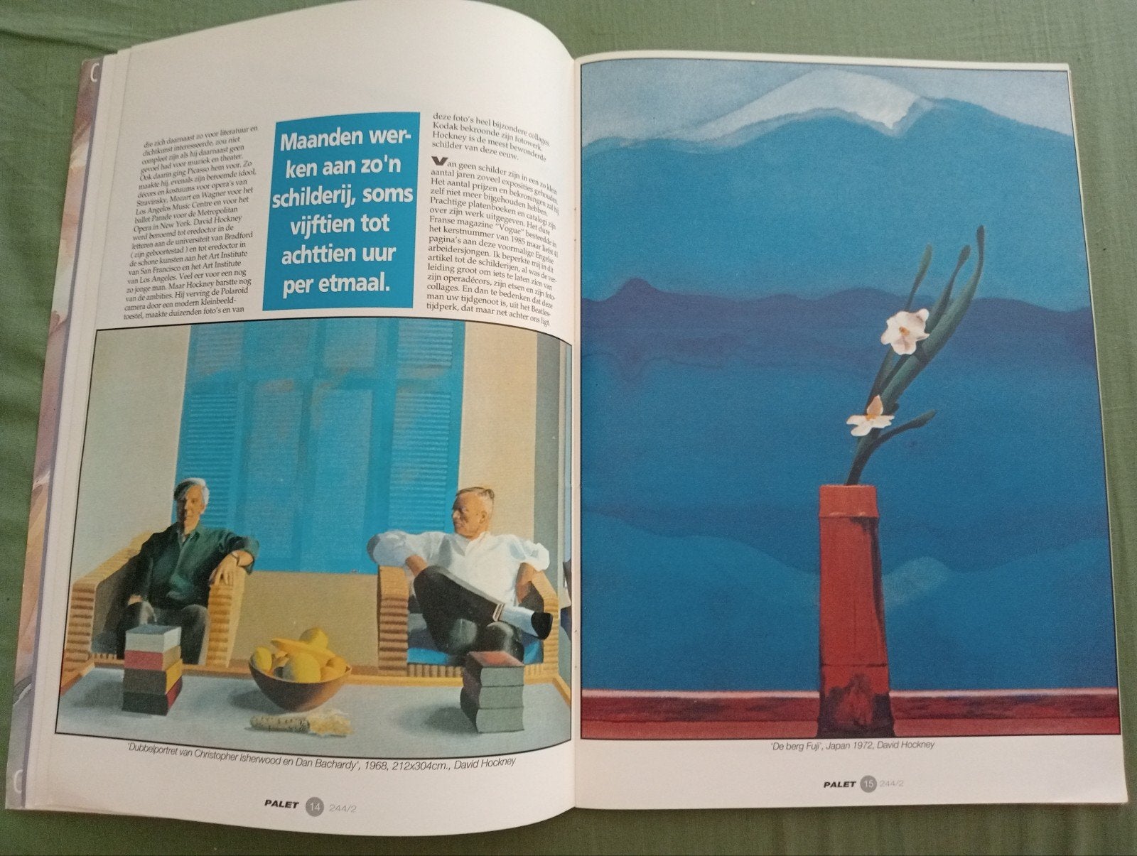 Palet Kunstmagazine 1993 David Hockney Picasso o.a, Boeken, Tijdschriften en Kranten, Ophalen of Verzenden, Zo goed als nieuw