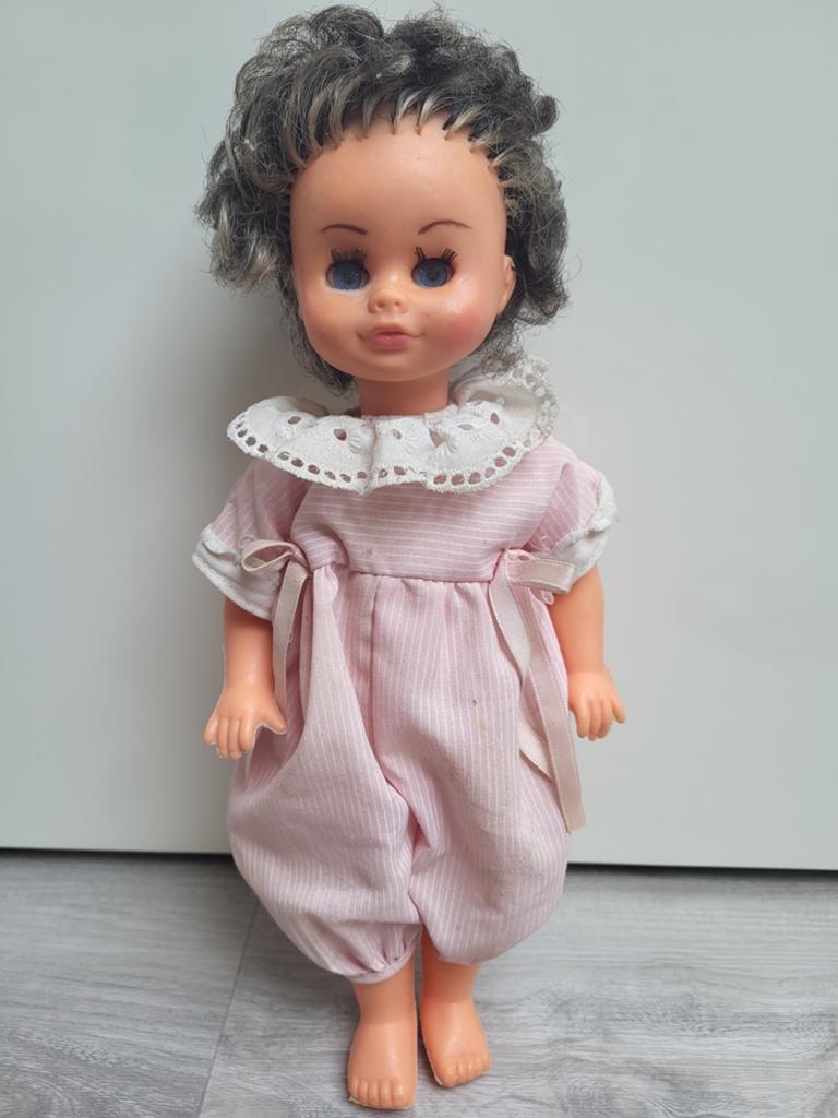 Vintage Pop 30cm - Made in Italy, Verzamelen, Poppen, Ophalen of Verzenden, Zo goed als nieuw, Pop