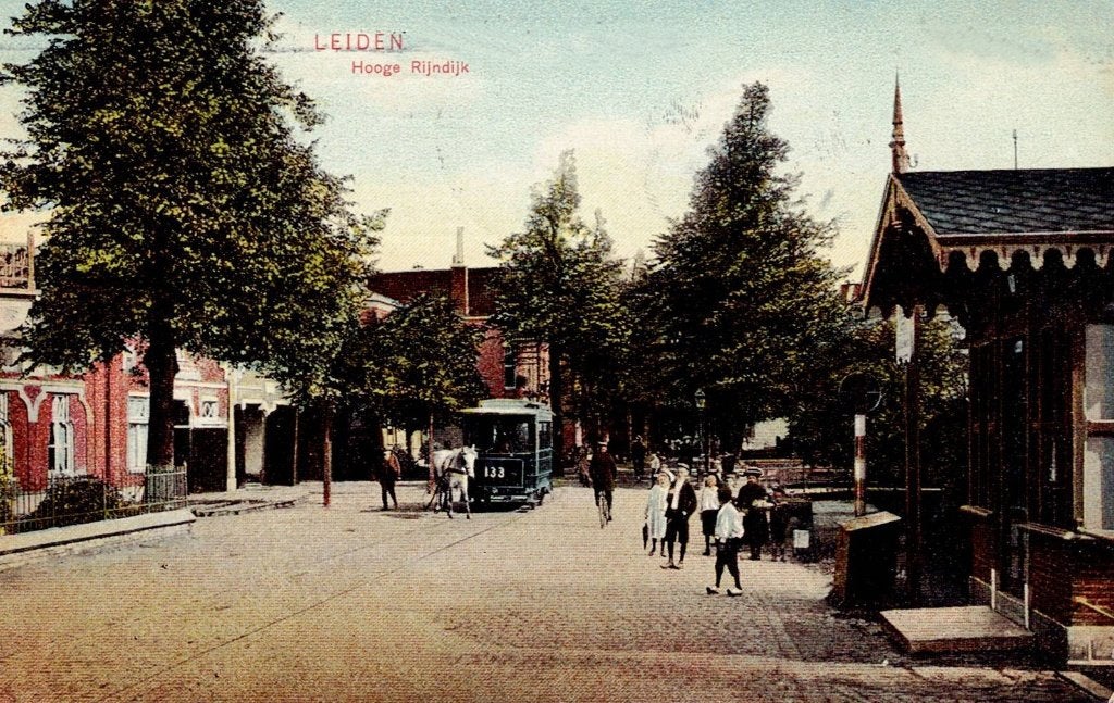 Leiden tram 133, Verzenden, Voor 1920, Gelopen, Zuid-Holland