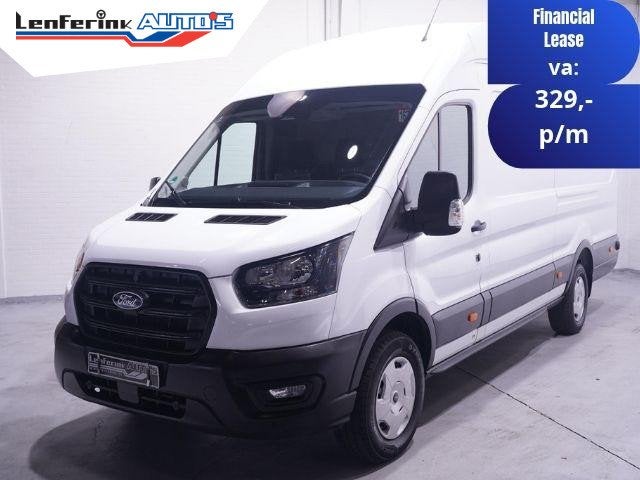 Ford Transit 2.0 TDCi 130 pk L4H3 Nwe Model Airco, Camera Ap, Gebruikt, 4 cilinders, 3000 kg, Wit