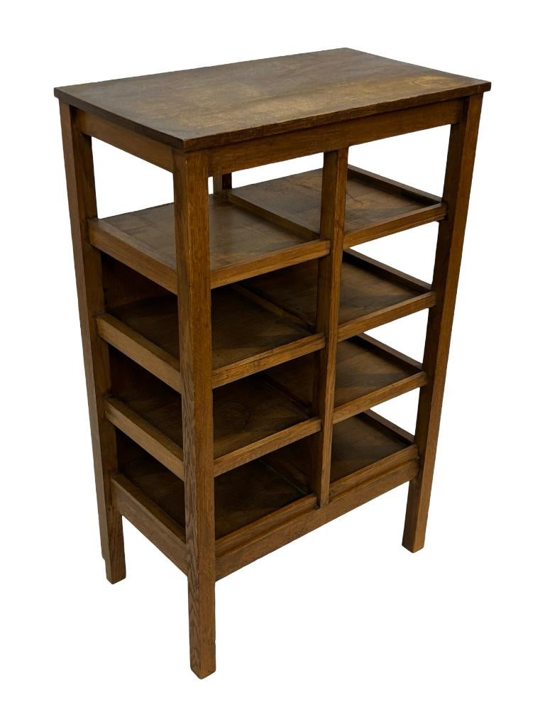 Art Deco wandkast vakkenkast jaren 30 eiken open kast, Ophalen