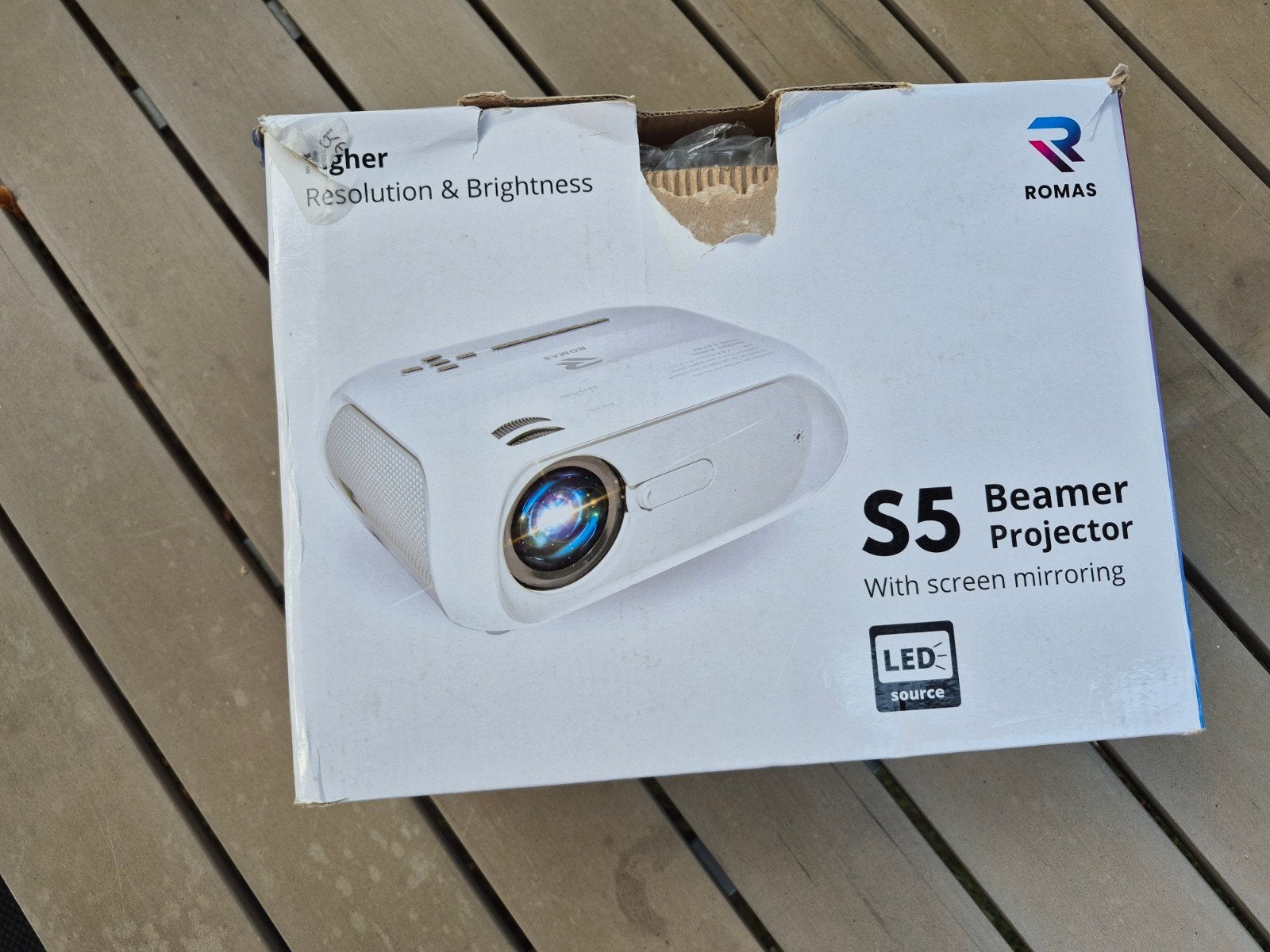 Romar S5 Mini Beamer Projector LCD 2000 ASNI Lumen, Gebruikt, Ophalen of Verzenden, Romas, LCD
