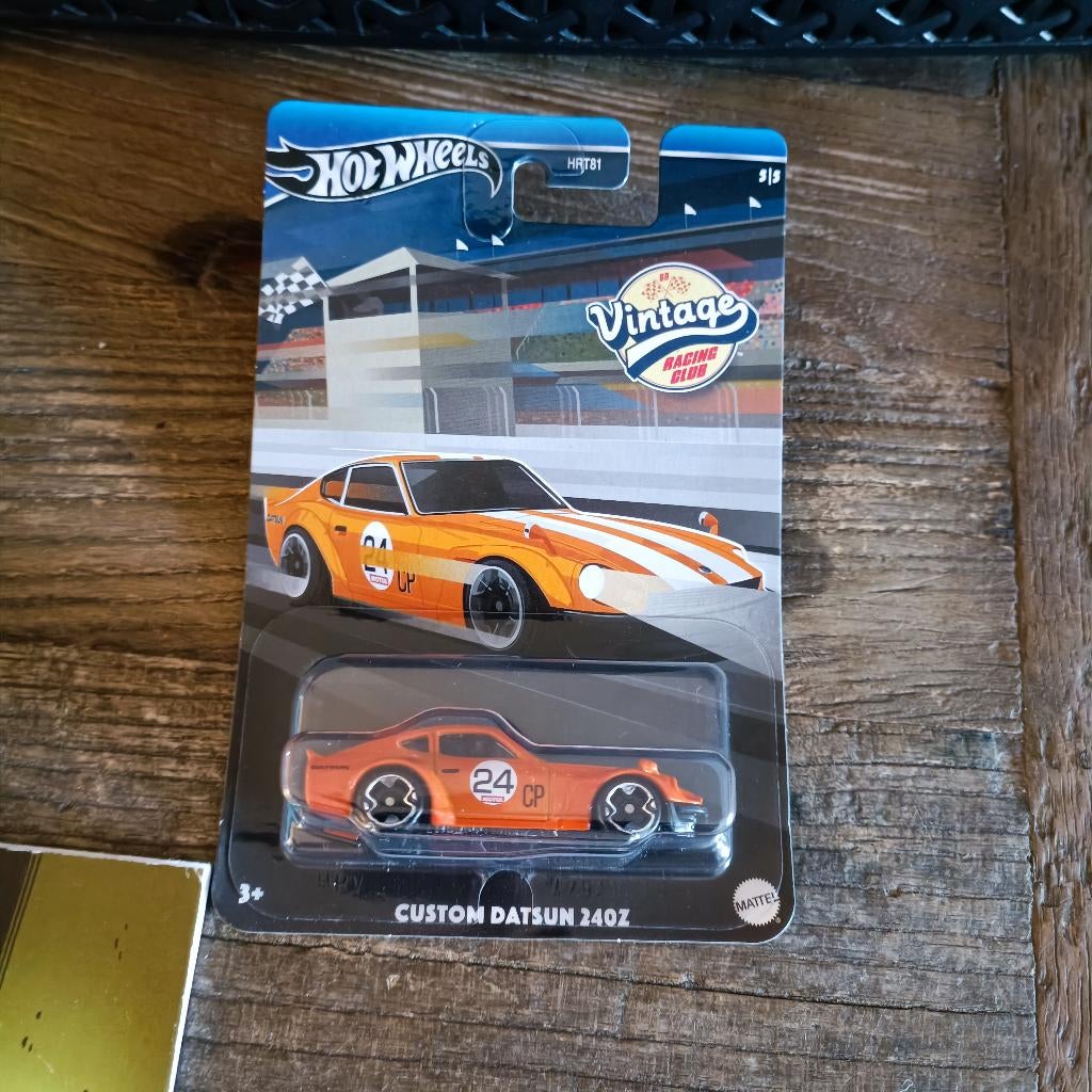Hot Wheels Vintage Racing Club custom datsun 240z oranje, Ophalen of Verzenden, Nieuw, Auto