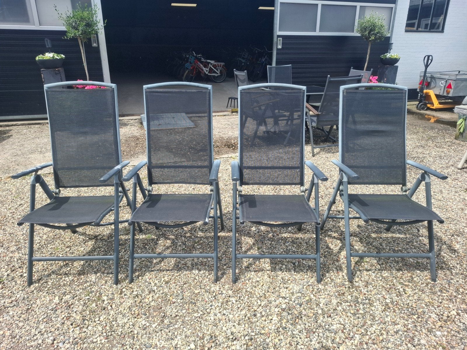 4 stoelen verstelbaar, Ophalen of Verzenden, Gebruikt, Kunststof