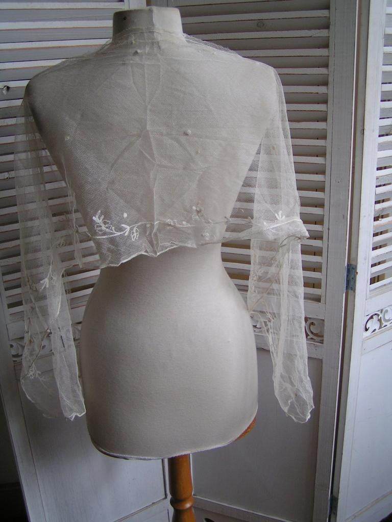 antieke sjaal nr YY 370, Antiek en Kunst, Antiek | Kleding en Accessoires, Verzenden, Dames