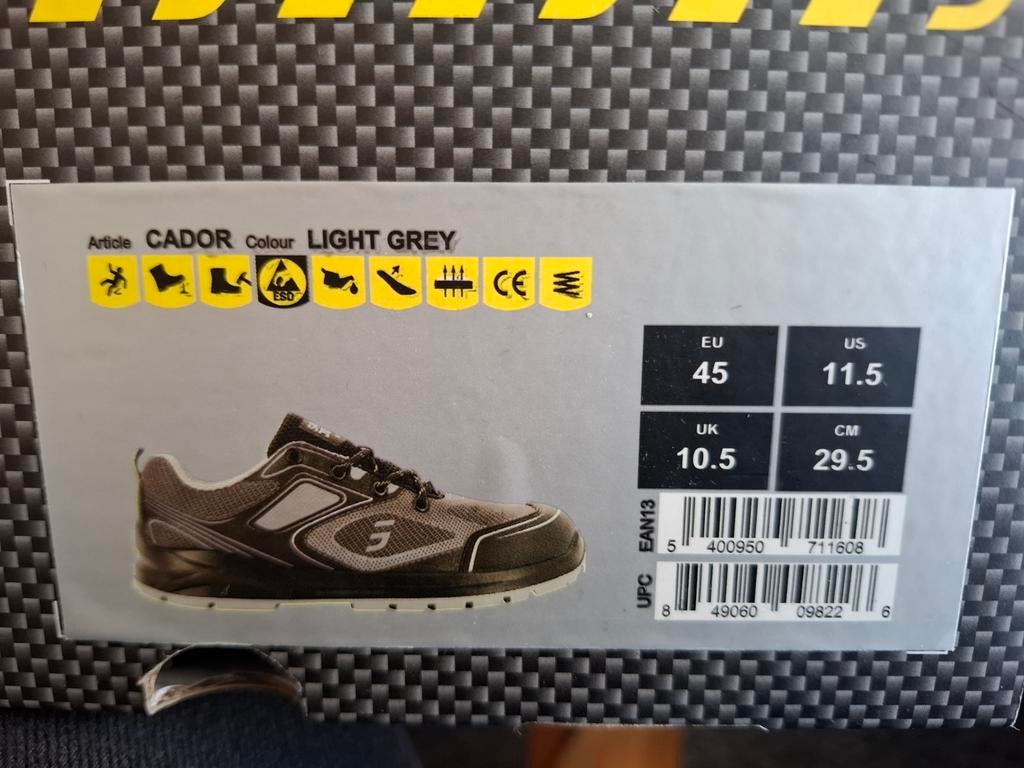 Safety Jogger Cador S1P Werkschoenen - Maat 45, Ophalen of Verzenden, Nieuw