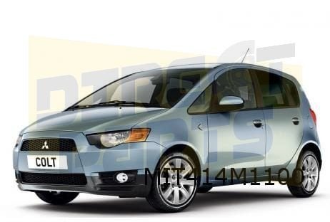 Mitsubishi Colt VI (10/08-) voorbumper (5-drs) (te spuiten), -, -, Nieuw, -