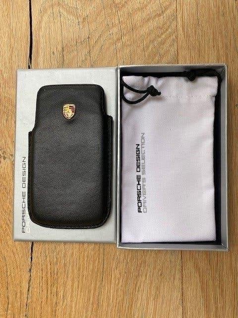 Porsche Design lederen hoesje iphone 4 en 4S, Zwart, IPhone 4, Hoesje of Tasje, Ophalen of Verzenden