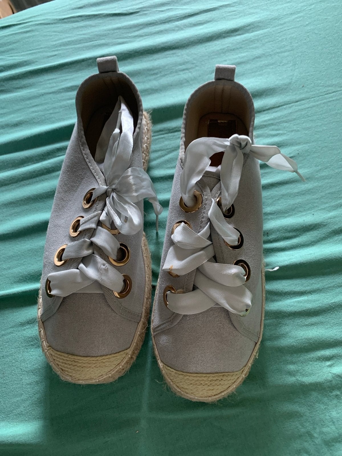 Nieuwe grijze espadrilles van Lucky Shoes, maat 39, Ophalen of Verzenden, Nieuw, Grijs, Espadrilles of Moccasins