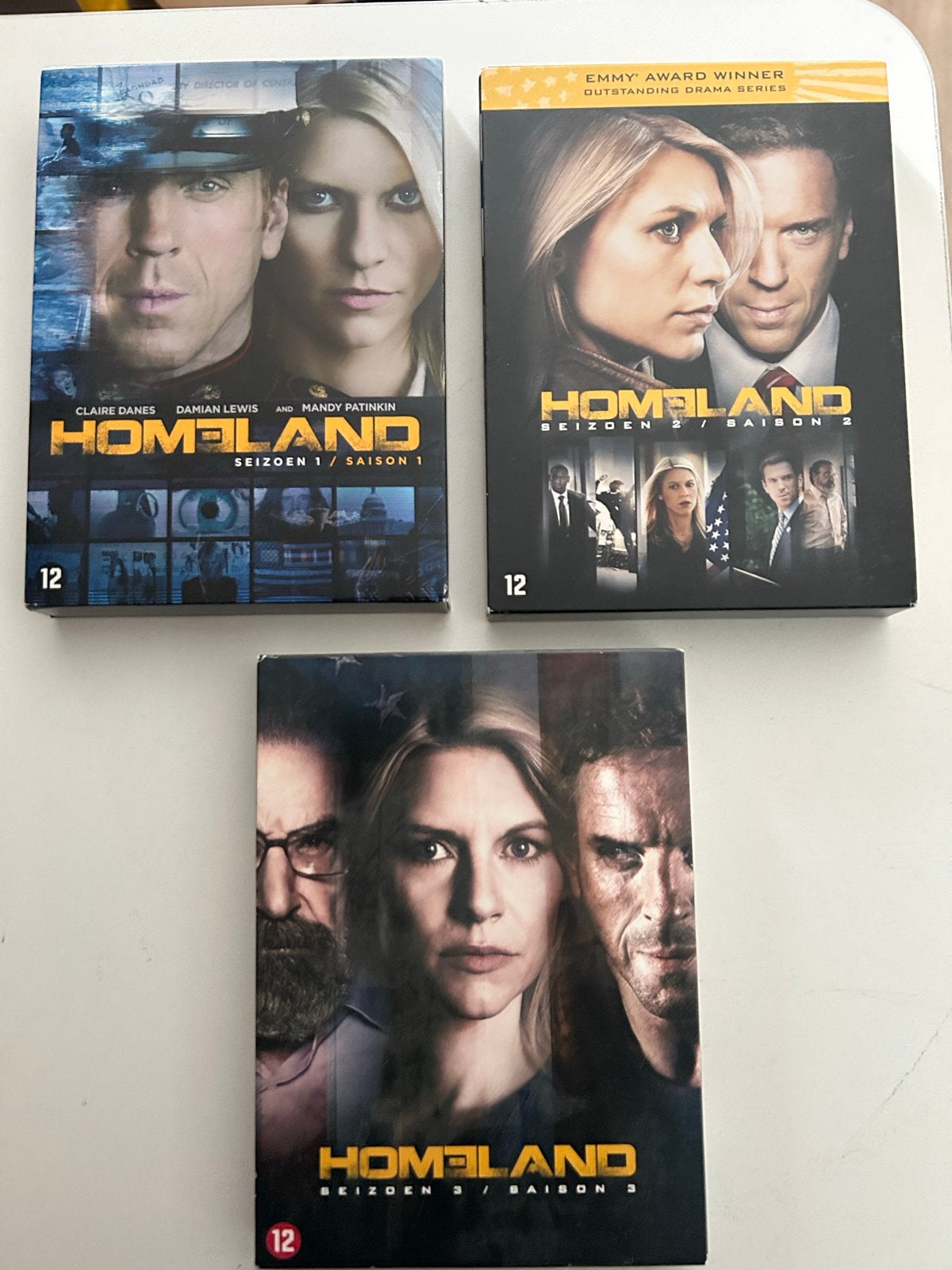 Homeland Seizoen 1, 2 en 3 Blu-ray Boxset, Engels, Nederlands, Actiethriller, Ophalen of Verzenden
