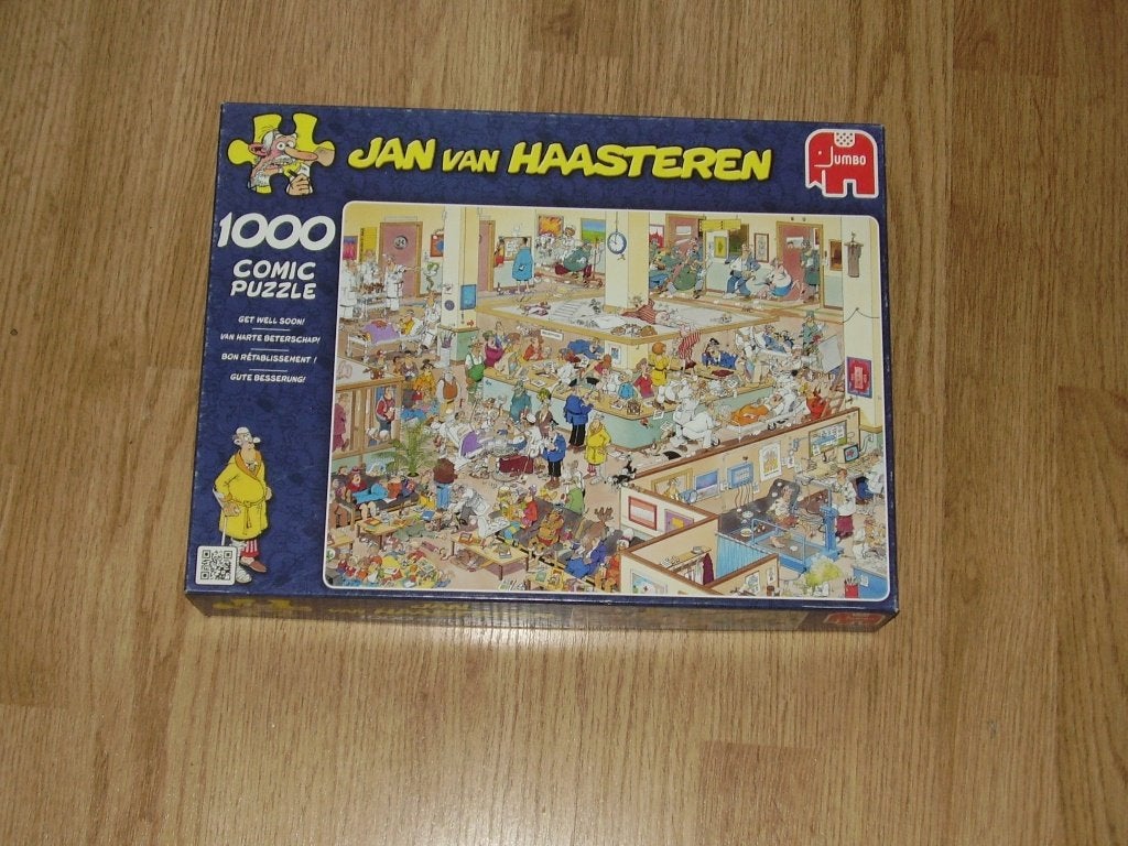 Jan van Haasteren - Van Harte Beterschap - (1000 stuks), Hobby en Vrije tijd, Denksport en Puzzels, Ophalen of Verzenden, 500 t/m 1500 stukjes