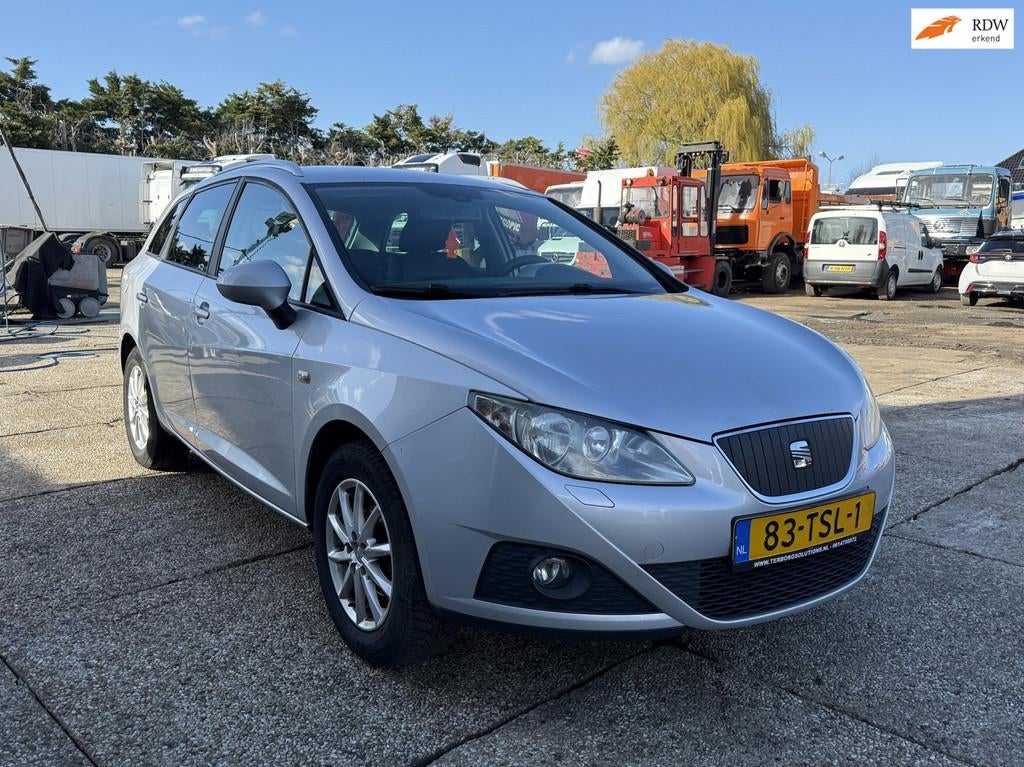 Seat Ibiza ST 1.2 TDI Style Leer I Clima I Export/ Handel I, Voorwielaandrijving, Euro 5, Gebruikt, Zwart