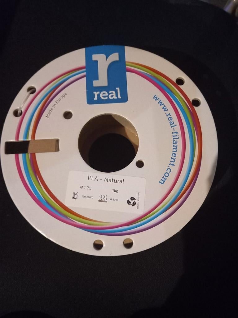 2 rollen Real Filament PLA Natural 1.75mm (aangebroken), Computers en Software, 3D Printers, Gebruikt, Filament, Ophalen of Verzenden