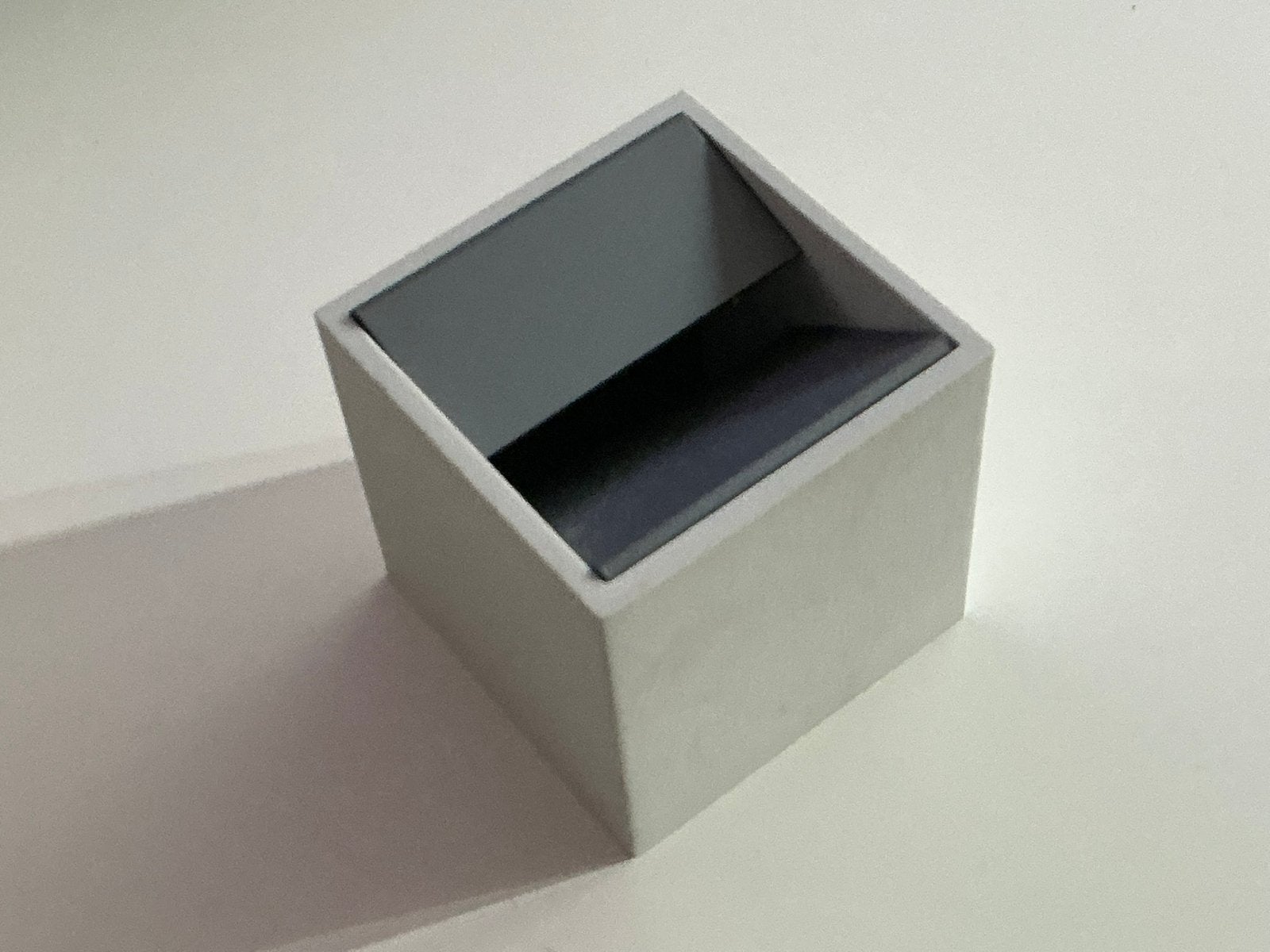 Bruno Munari: Cubo asbak klein 6x6x6 cm Danese Milano 1957, Ophalen of Verzenden, Zo goed als nieuw