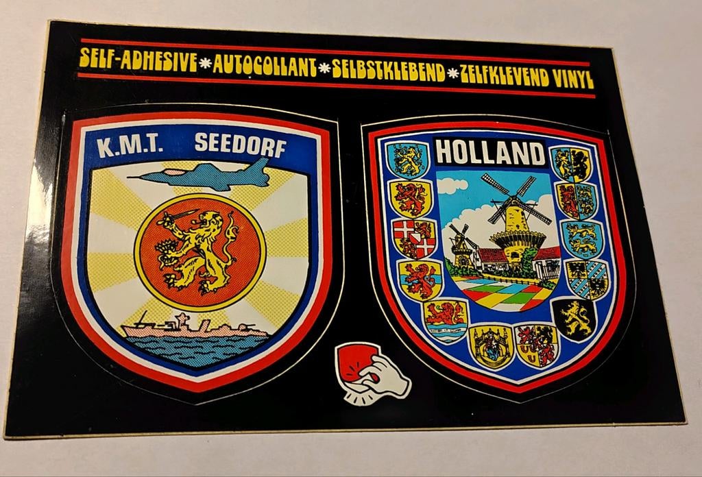 Duitsland K.M.T. SEEDORF HOLLAND Sticker Ansichtkaart, Verzamelen, Ophalen of Verzenden, 1980 tot heden, Frankrijk