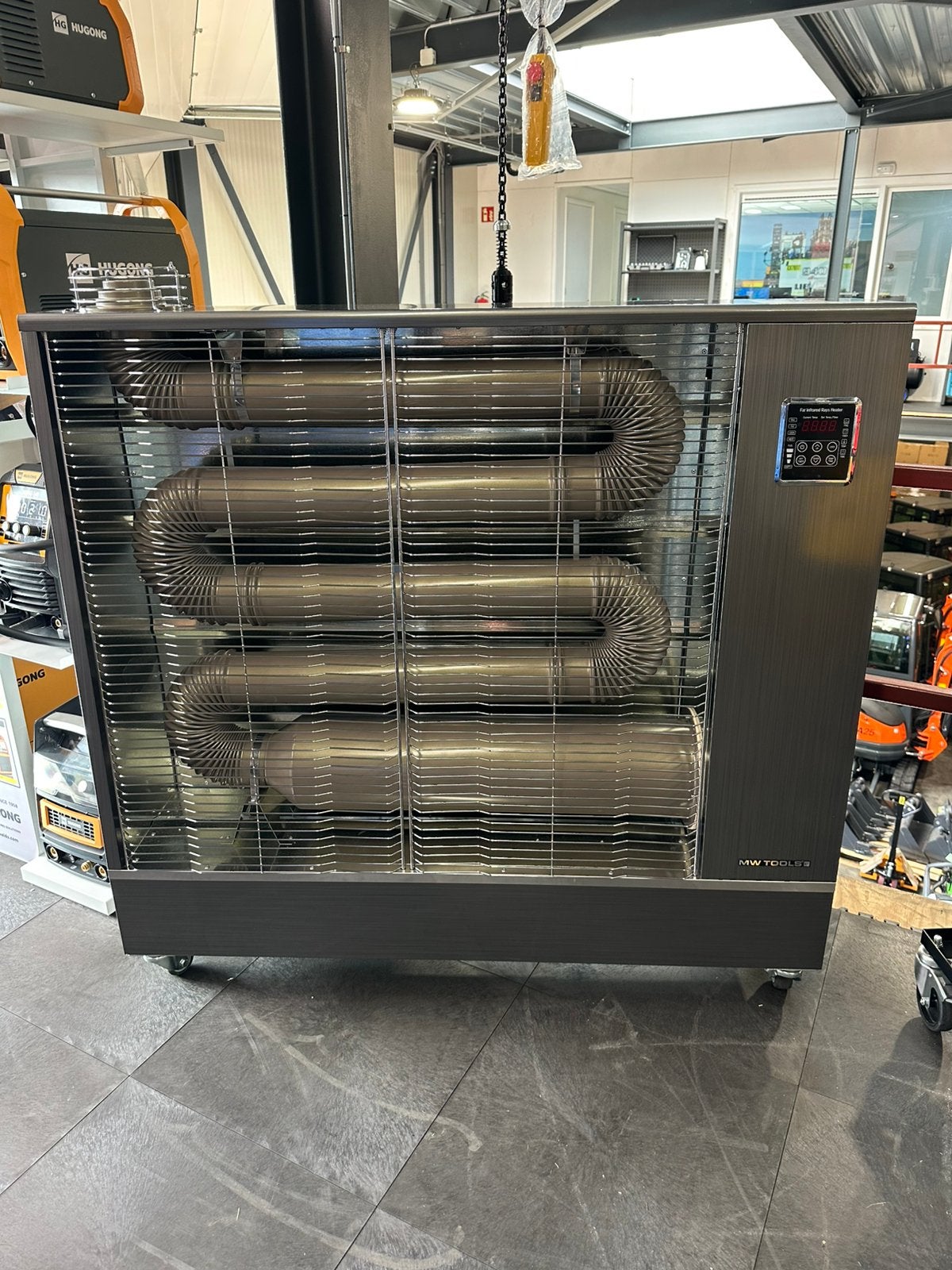 Infrarood dieselstraler Pro 21kW silver 220-1200 m³ MW Tools, Ophalen