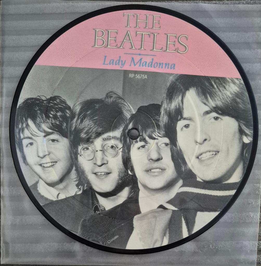 The Beatles. Picture Disc. Lady Madonna., Cd's en Dvd's, Vinyl Singles, Picture disc, Gebruikt, 7 inch, Ophalen of Verzenden