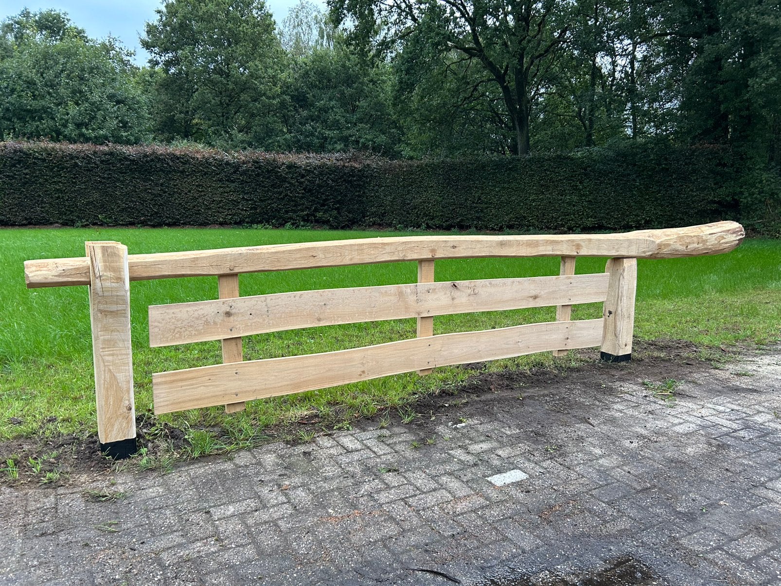 Eiken landhek - Wringhek - Twents landhek, Ophalen, Nieuw, Hout, Tuinhek