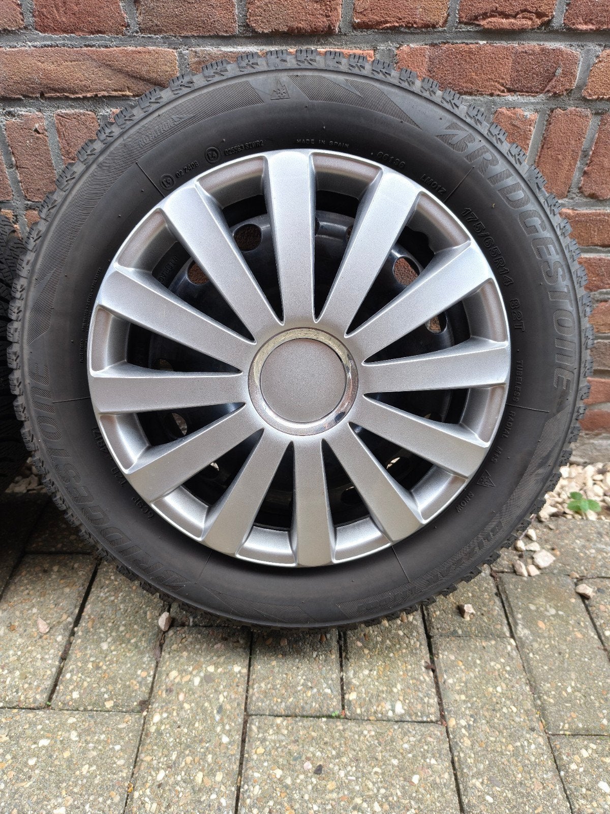 14 Inch Stalen Winterset voor VW Up, Seat Mi en Skoda Citigo, Ophalen, 14 inch, Gebruikt, 175 mm