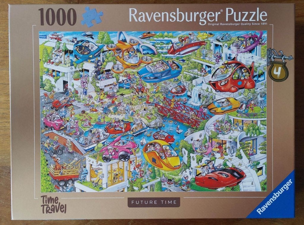 Ray Nicholson puzzel - Time Travel 4 - Future Time, Ophalen, 500 t/m 1500 stukjes, Zo goed als nieuw, Legpuzzel