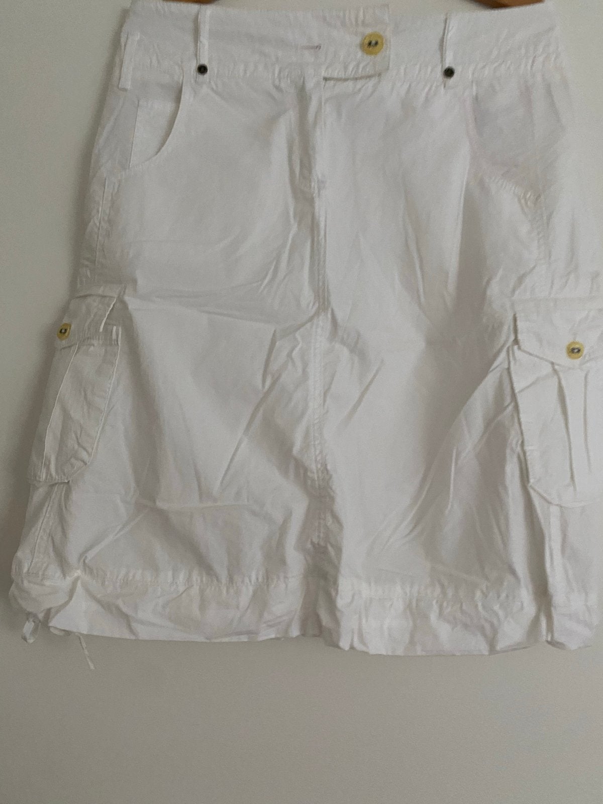Bellissima Witte Cracklin Stof Rok Maat 38/40 (M), Kleding | Dames, Maat 38/40 (M), Wit, Ophalen of Verzenden, Knielengte