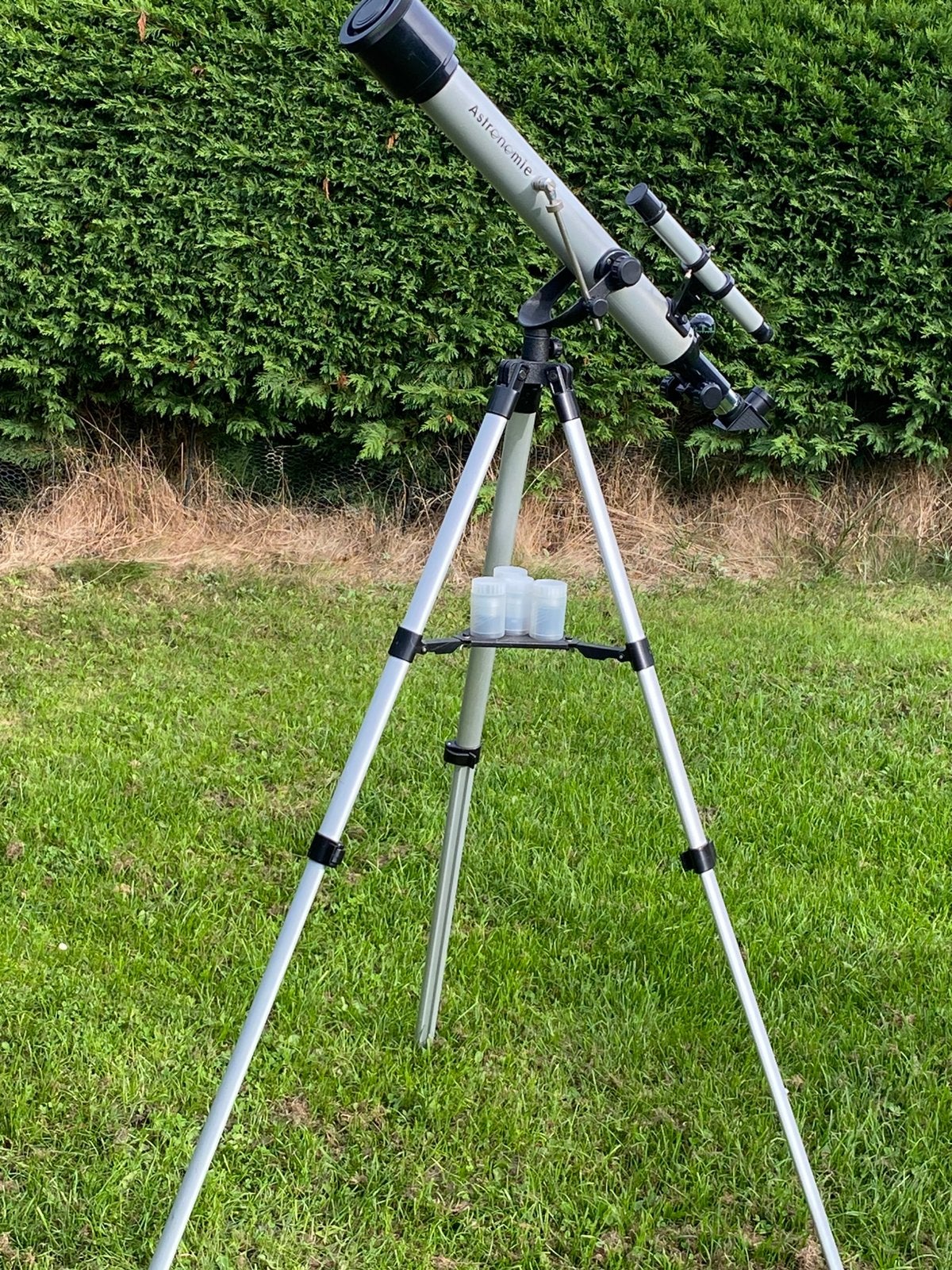 Refractor telescoop 262,5 voudige vergroting, Audio, Tv en Foto, Gebruikt, Lenzentelescoop (refractor), Met statief, Ophalen of Verzenden