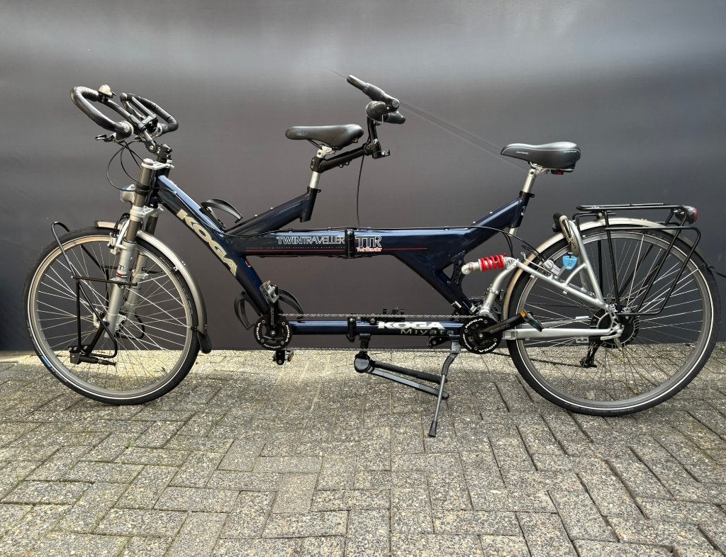 KOGA miyata twintraveller tandem deelbaar blauw, Opvouwbaar, Koga miyata twintraveller, Zo goed als nieuw, 51 tot 55 cm