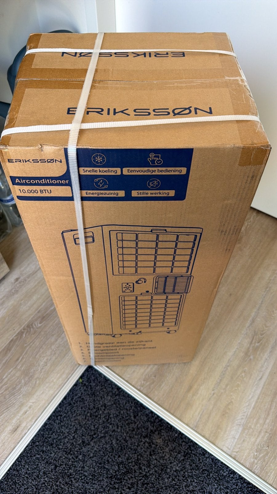 Eriksson mobiele airco nieuw in doos 10000btu, Koelen en Ontvochtigen, Nieuw, 3 snelheden of meer, Ophalen of Verzenden